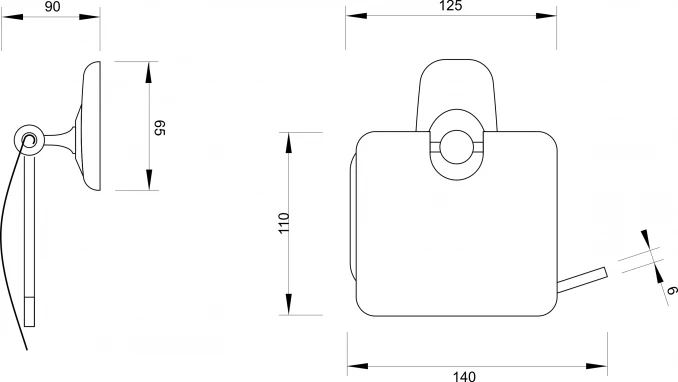 Drzac 80633 za toalet papir