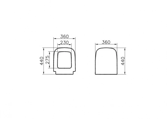 WC daska VITRA S20 duroplast 77-003-001