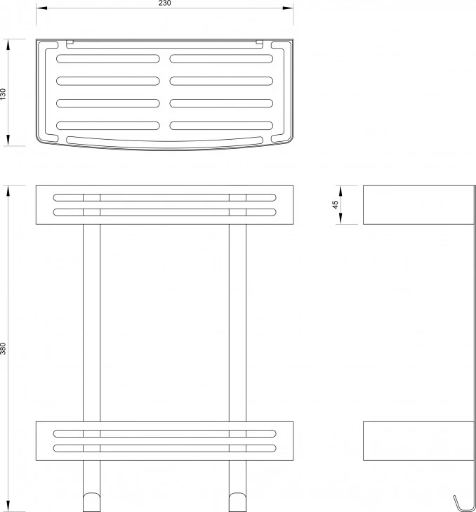 Etazer dupli S/S 304 C-04-205