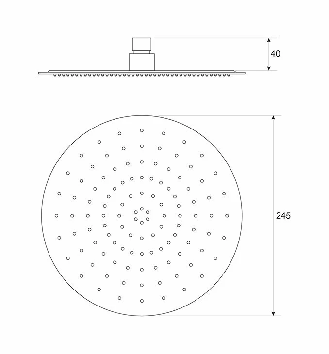 Ruža tuša COPEN fi250mm hrom S/S304 C-05-5370SS